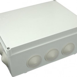 Kötődoboz "S-BOX 606" 300 x 220 x 120 mm gumitömítés IP55 12 bemenet