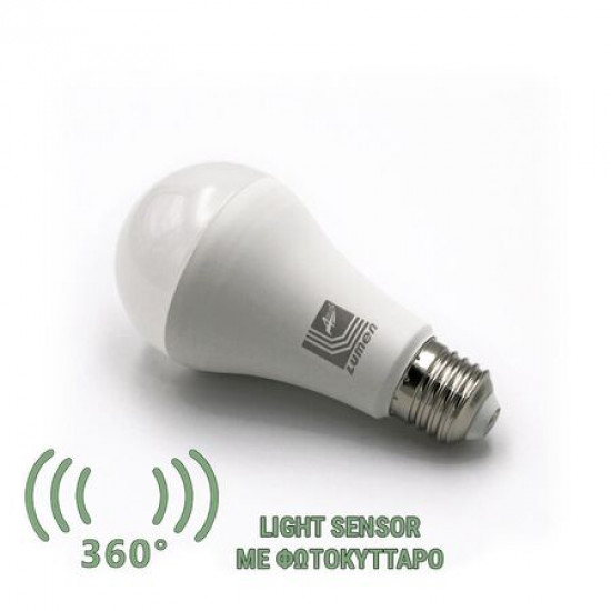 LUMEN E27 12W alkonykapcsolós LED fényforrás 4000k