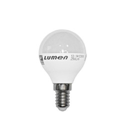 LUMEN 3W kisgömb LED fényforrás 3000k E14