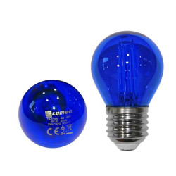 LUMEN E27 2W kisgömb filament LED fényforrás - kék