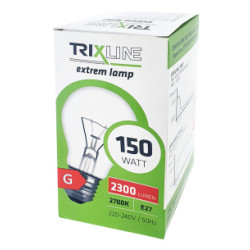 Trixline E27 150W rezgésálló izzó